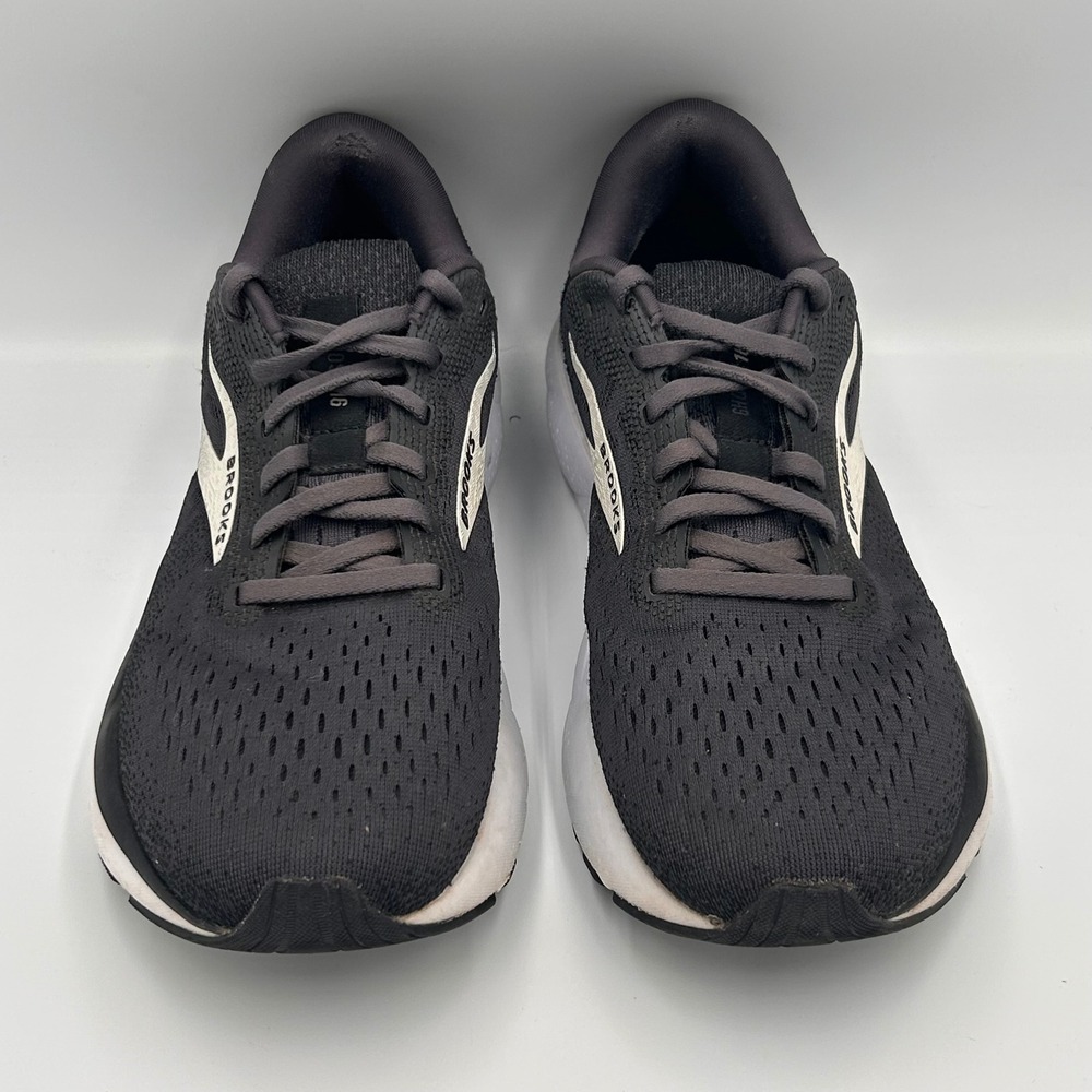 Brooks Ghost 16 Mens Running Shoes Black Grey White Sneakers Size 8D - Picture 2 of 10